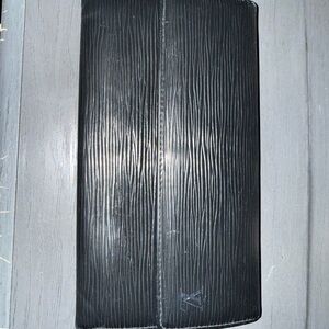 Louis Vuitton Black Epi long wallet